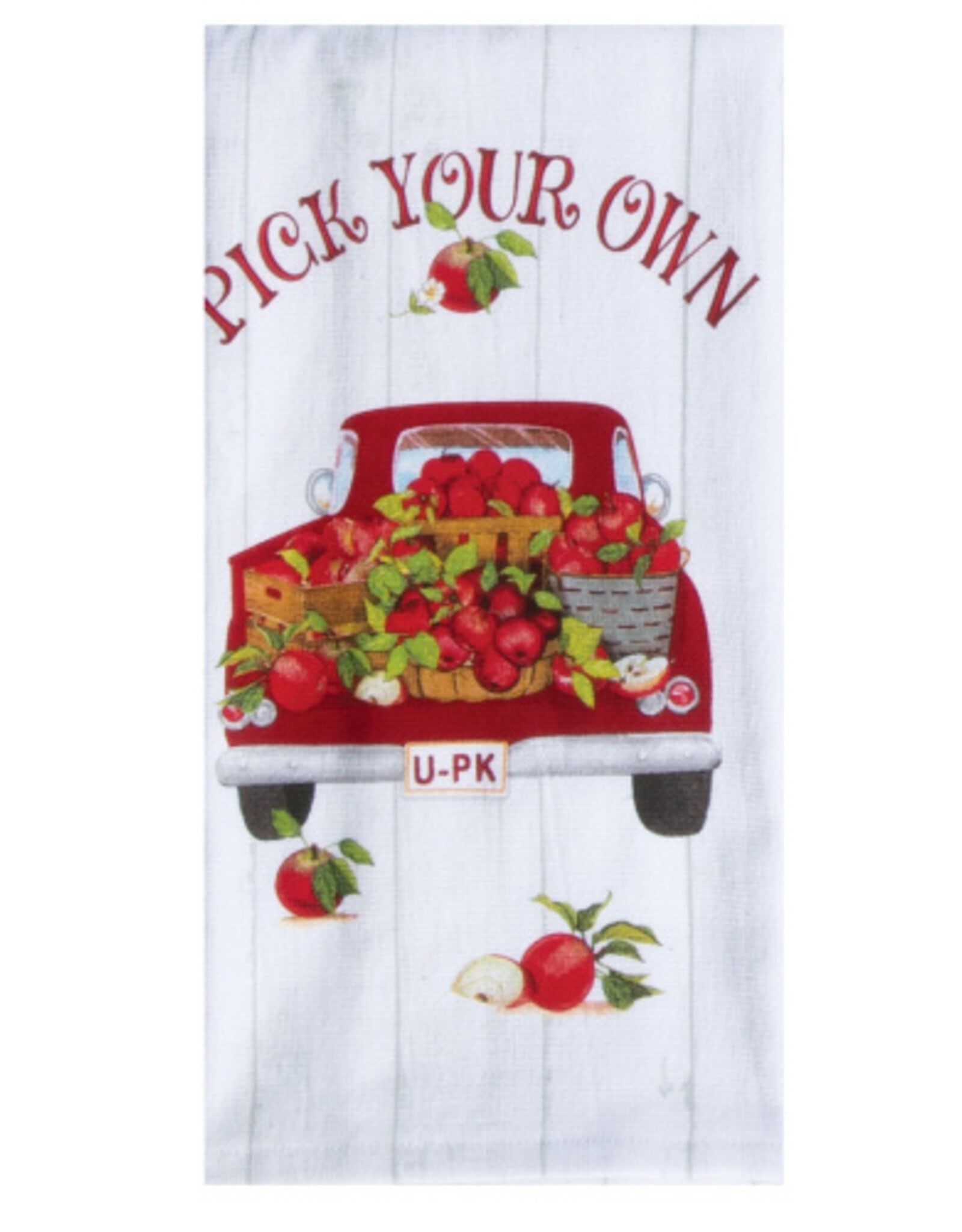 Tea Towel Pick Your Own Red Pickup  Dual Purpose Terry R7968