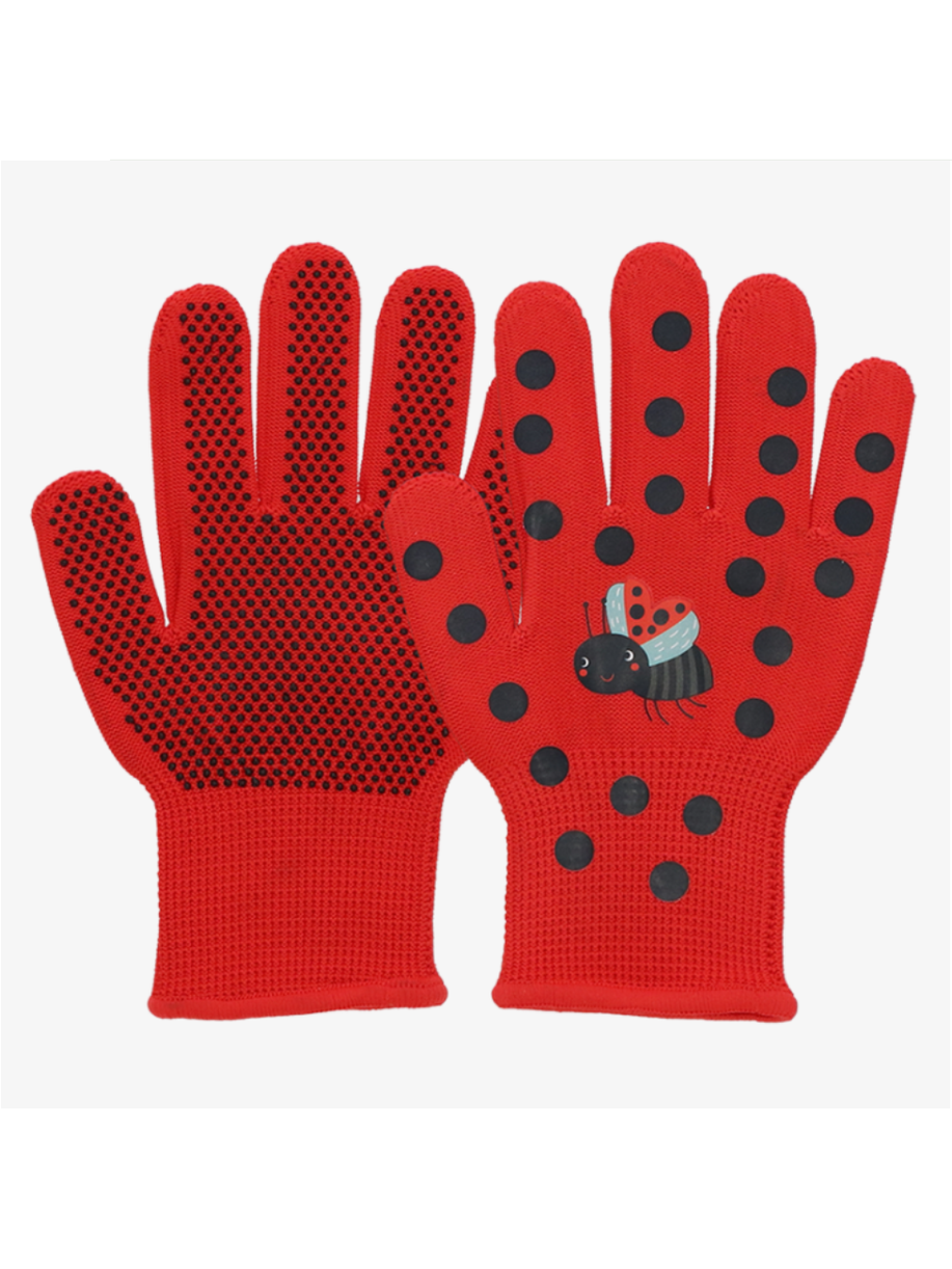Childrens Red Lady Bug Gloves kg325