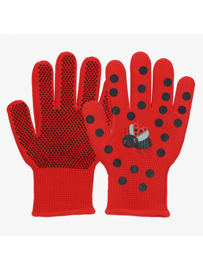 Childrens Red Lady Bug Gloves kg325