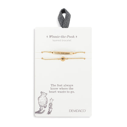 Bracelet Layered Follow Your Heart Winnie The Pooh 1008180028 