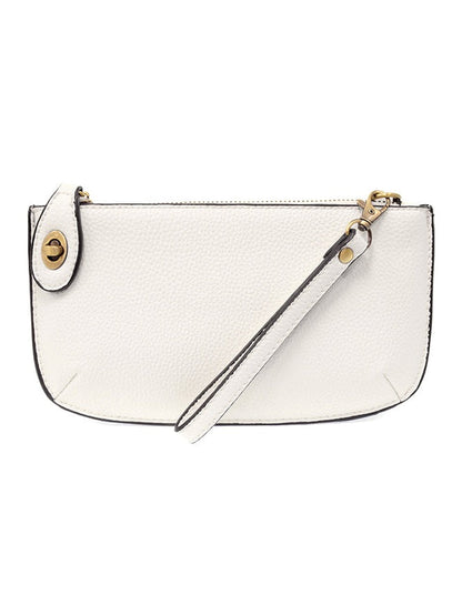 L8000-01 Women's Mini Crossbody Wristlet Clutch White Bag 