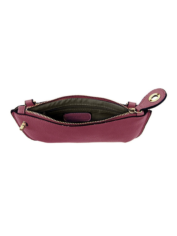 L8000-047 Women's Mini Crossbody Wristlet Clutch Mulberry  Bag 