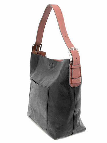 Classic Hobo Bag Coffee Handle Black Cedar&nbsp;L8008-00