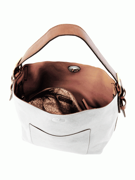 Clementine Hobo Bag - L8008-01 - Women's   WHITE 