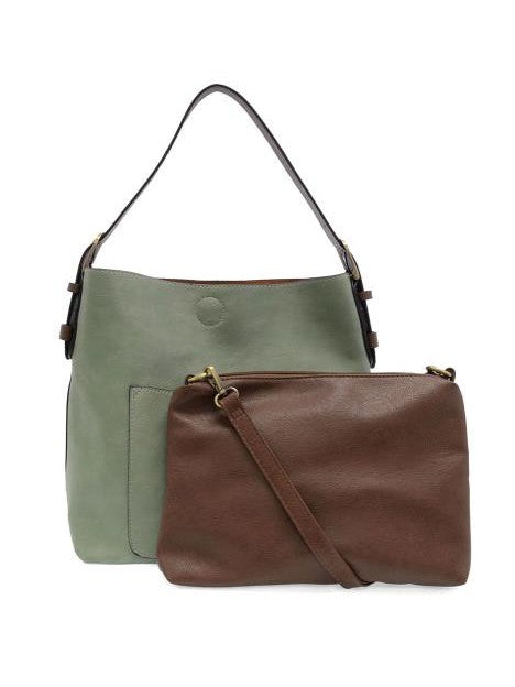 Classic Hobo Bag With Insert&nbsp; Sage&nbsp; L8008-147