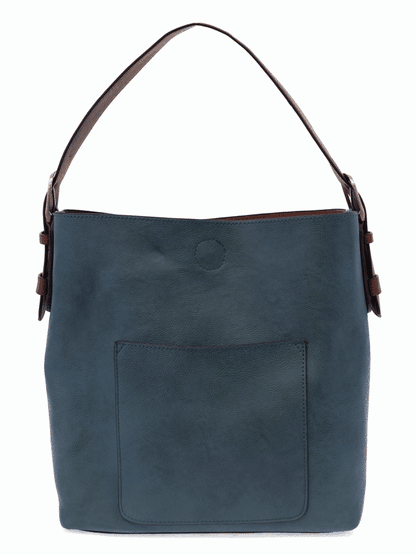 Clementine Hobo Bag L8008-62 Women's Dark Chambray/Coffee 