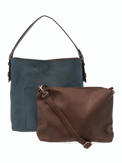 Clementine Hobo Bag L8008-62 Women's Dark Chambray/Coffee 