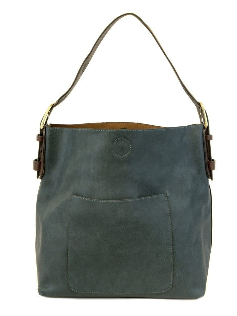 Clementine Hobo Bag L8008-67 Women's Dark Teal/Brown 