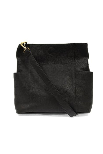 Kayleigh Side Pocket Bucket Bag W Insert  Black L8089-00