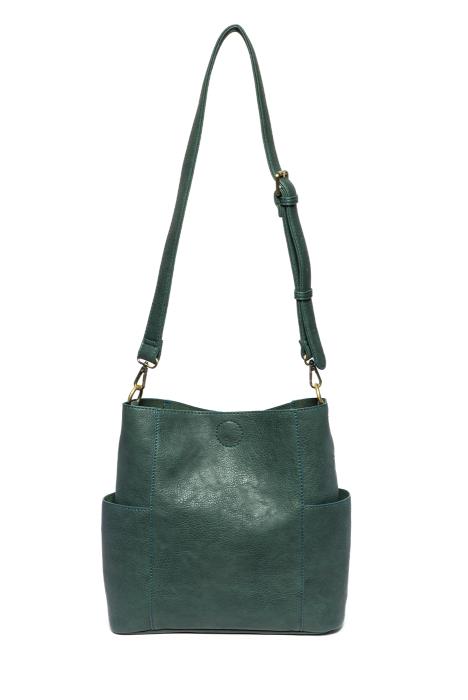 Kayleigh Side Pocket Bucket Bag Deep Teal  L8089-70