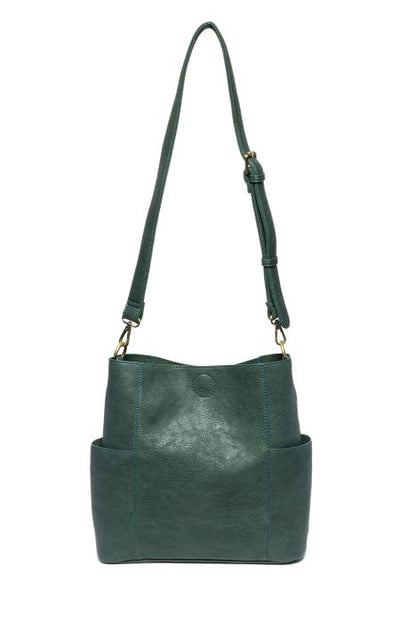 Kayleigh Side Pocket Bucket Bag Deep Teal  L8089-70