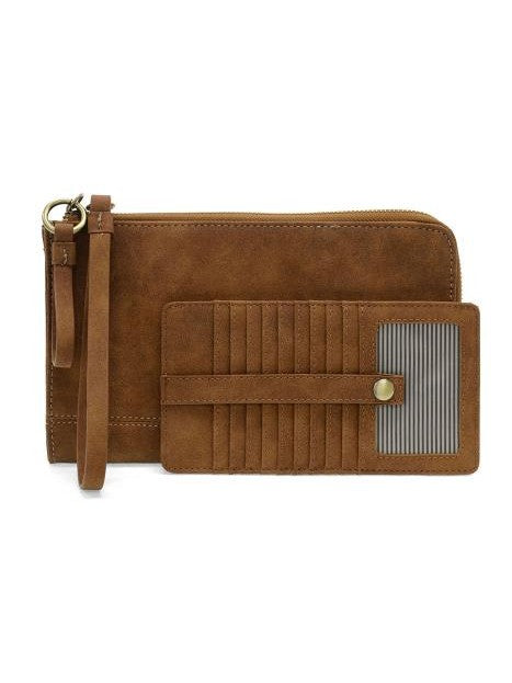 Wristlet/Wallet Faux Suede Walnut Karina Convertible  Women's L8244-62