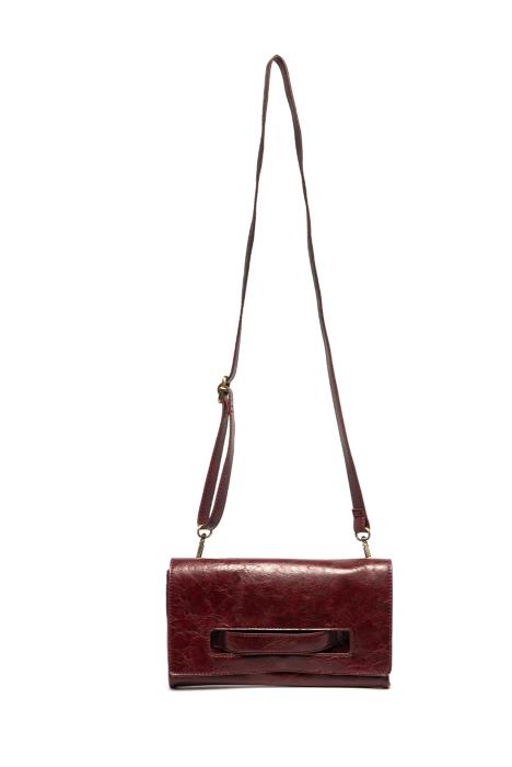 Clutch/Crossbody Caterina Handle Wine&nbsp; Women's L8305-53