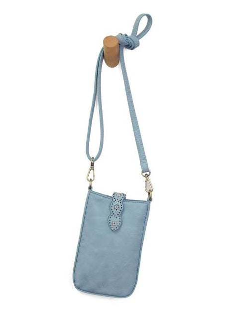 Phone Purse Lazer Cut Daisy Blue Sugar&nbsp;L8347-125