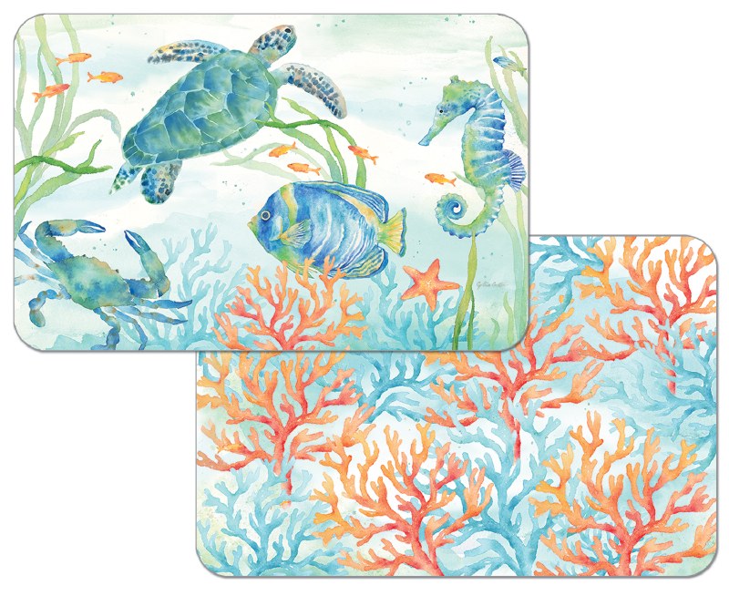 Reversible Placemat 11x17" Sea Life Serenade 174-0003