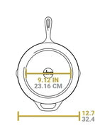 Skillet Cast Iron North Carolina Engraved 12" LC12SKNC