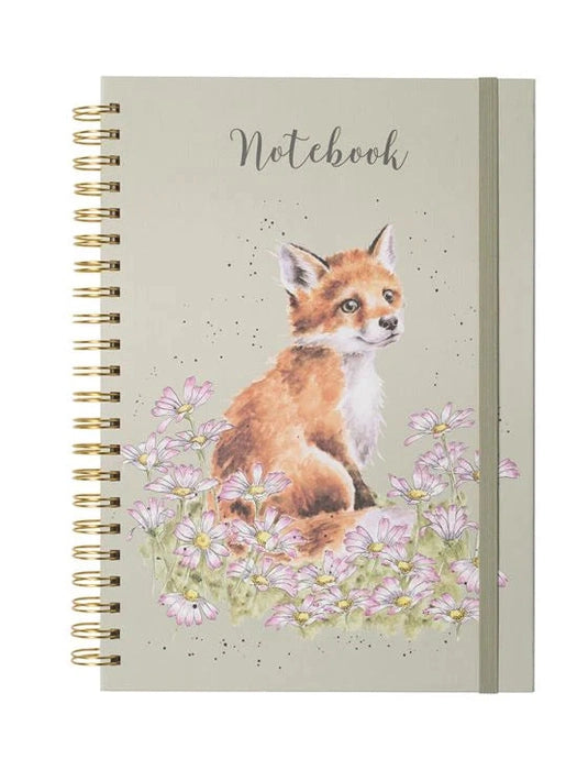Spiral Notebook Fox Make My Daisy Green Lhb012 