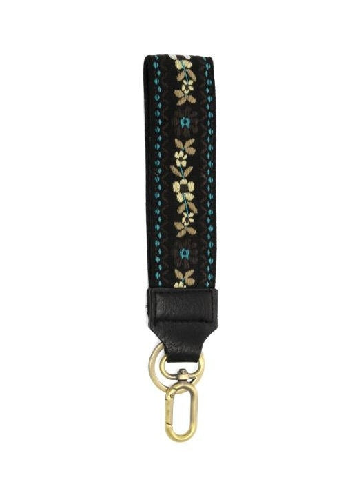 Wristlet 1.5" Embroidered Easy Find Pink Daisy Trail Lk078-44