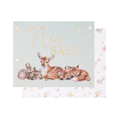 Card Ltw-aoc001 New Baby Little Forest Animals 