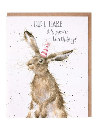 Card Aoc111 Birthday Hare Rabbit
