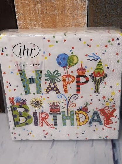 Napkins - Happy Birthday Party - 20 Pc. 