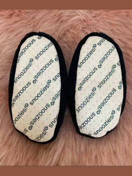 Slippers Black/Blue Puppy Baby Non Skid Soles  bapp-pup