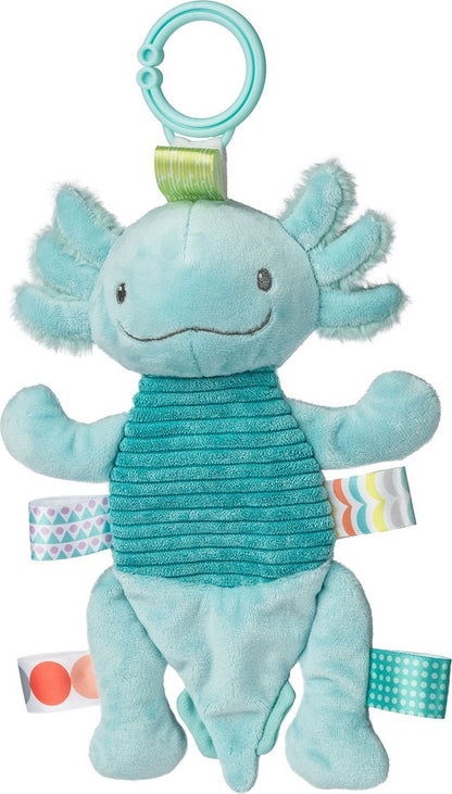 Stuffed Animal Taggies Fizzy Axoloti Crinkle Aqua 41621 