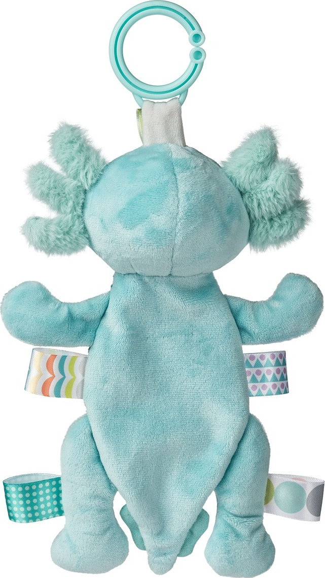 Stuffed Animal Taggies Fizzy Axoloti Crinkle Aqua 41621 