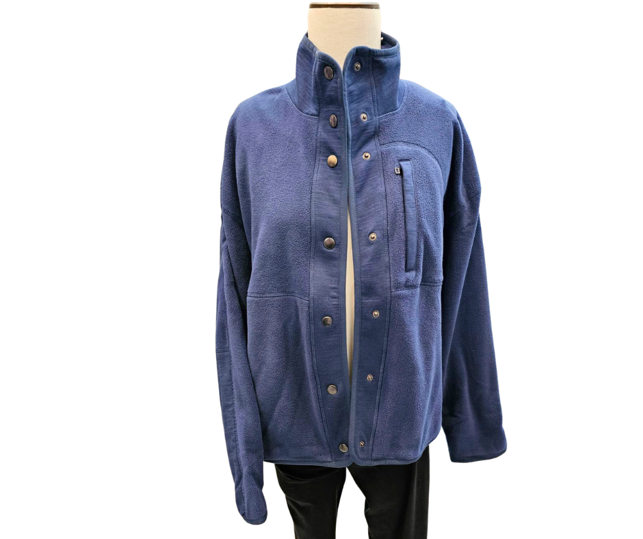 Jacket  Snap / Zipper Pocket Soft Fleece Women's Midnight Blue   24F35-MDN 