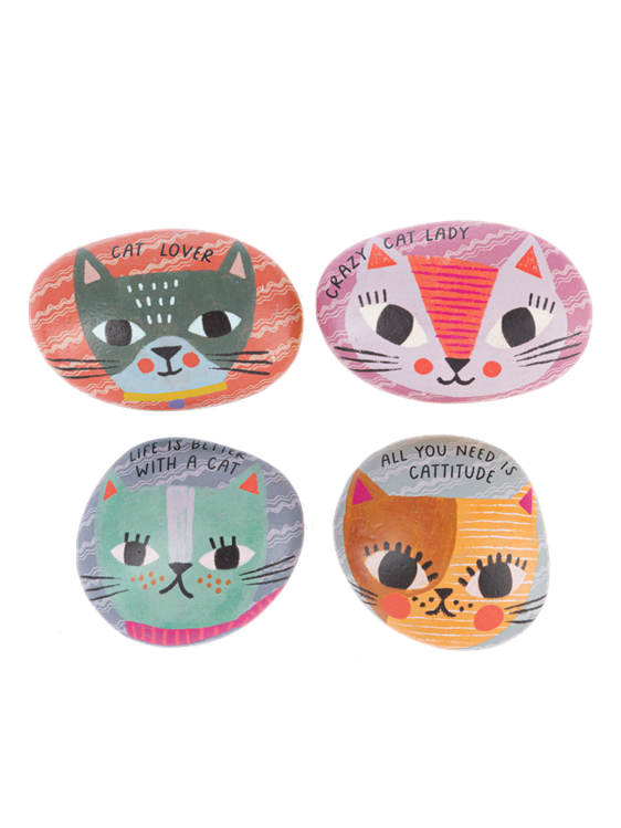 Rock Charm Kitty Cat  Art Rocks 4 Styles Me195820