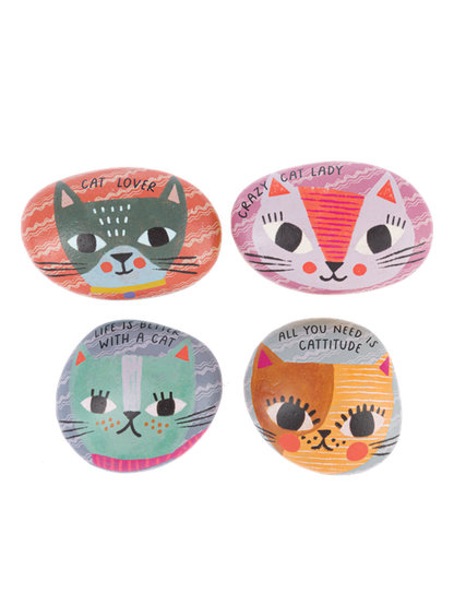 Rock Charm Kitty Cat  Art Rocks 4 Styles Me195820