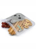 Snack Bag Reusable Shark/Dog Aqua/Grey   21210