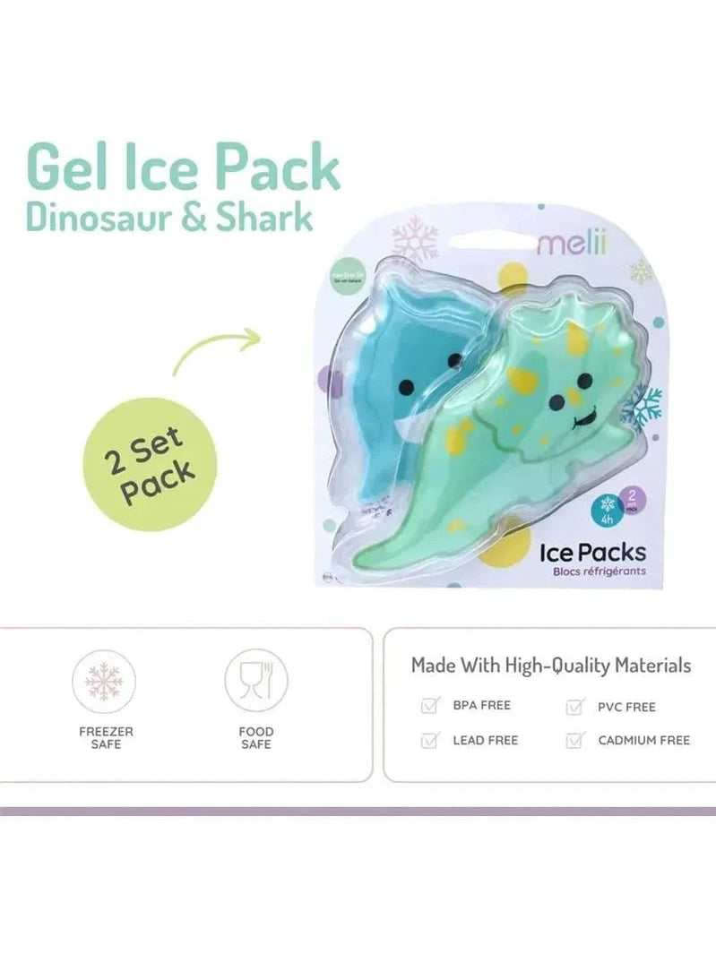 Gel Pack Dino/Shark Aqua/Green Reusable&nbsp; &nbsp;21400