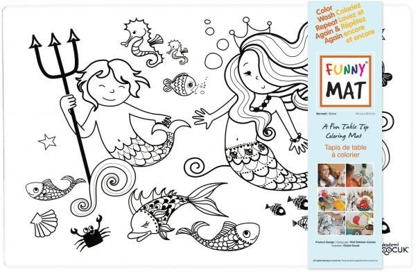 Coloring Mat Mermaid Children M0705 