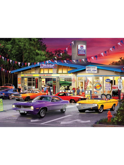 Puzzle 1000 Pc Cruisin Route 66 Pit Stop 72040.01 