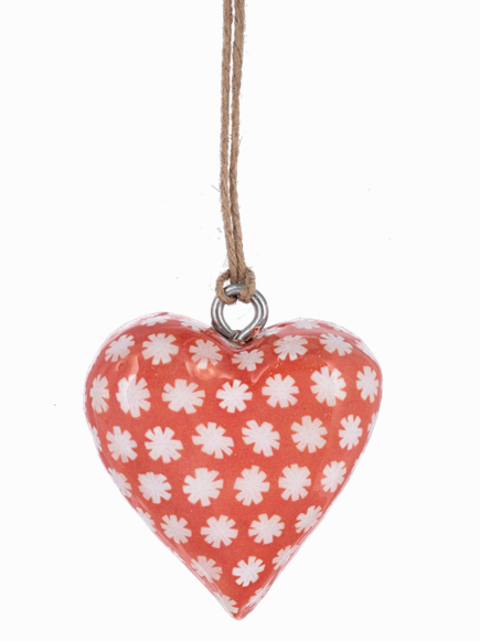 Mini Wooden Hearts Christmas Ornament 4 Styles Mx197487