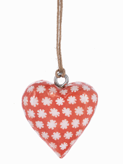 Mini Wooden Hearts Christmas Ornament 4 Styles Mx197487