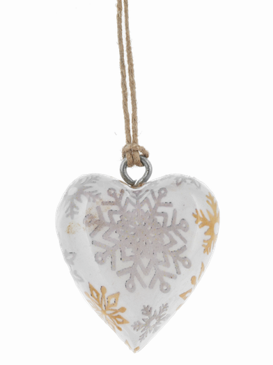Mini Wooden Hearts Christmas Ornament 4 Styles Mx197488