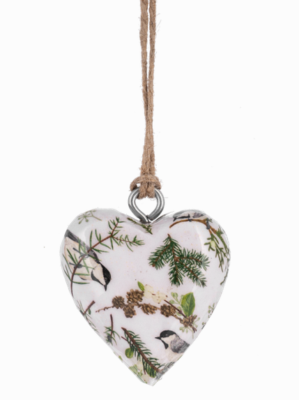 Ganz- Mini Wooden Hearts Christmas Ornament 4 Styles Mx197489