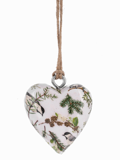 Ganz- Mini Wooden Hearts Christmas Ornament 4 Styles Mx197489