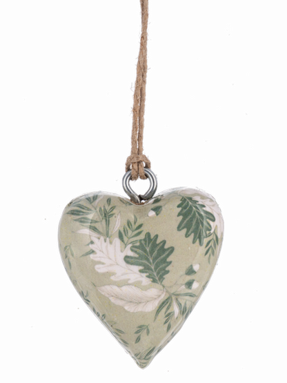 Ganz- Mini Wooden Hearts Christmas Ornament 4 Styles Mx197489