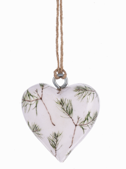 Ganz- Mini Wooden Hearts Christmas Ornament 4 Styles Mx197489