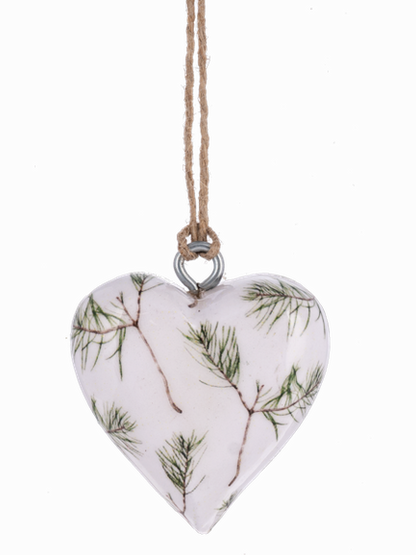 Ganz- Mini Wooden Hearts Christmas Ornament 4 Styles Mx197489