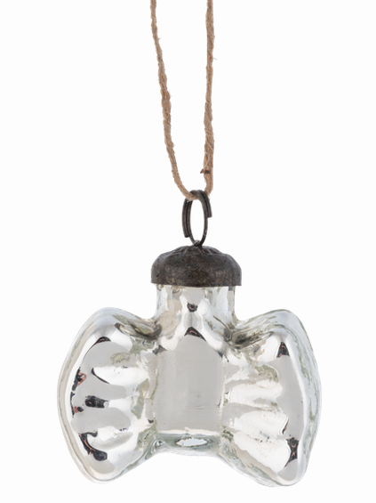 Mini  Bow Glass Christmas Ornament 3 Colors Mx201920