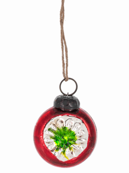 Mini Reflector Glass Christmas Ornament 2 Colors Mx201923