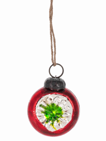 Mini Reflector Glass Christmas Ornament 2 Colors Mx201923