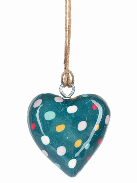 Mini Wooden Hearts Christmas Ornament 4 Styles Mx205545