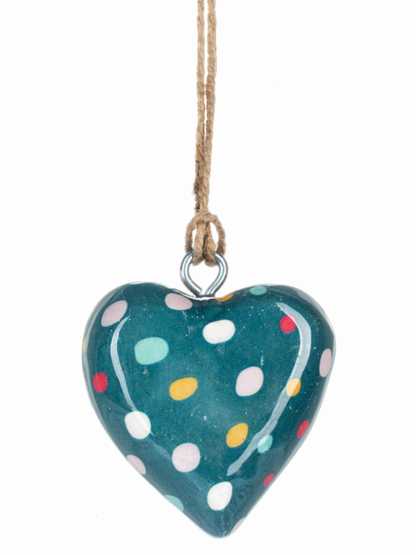 Mini Wooden Hearts Christmas Ornament 4 Styles Mx205545