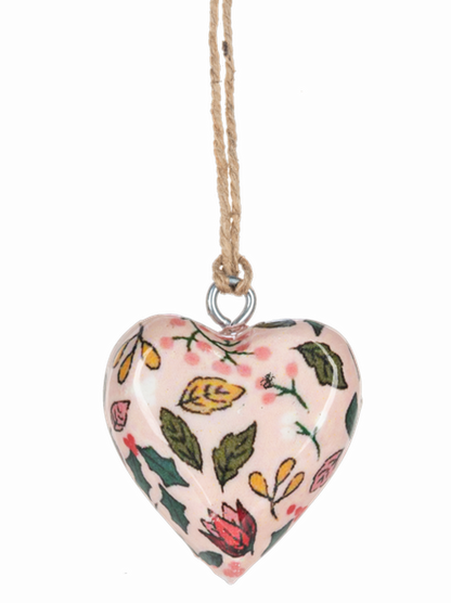 Ganz- Mini Wooden Hearts Christmas Ornament 4 Styles Mx205546