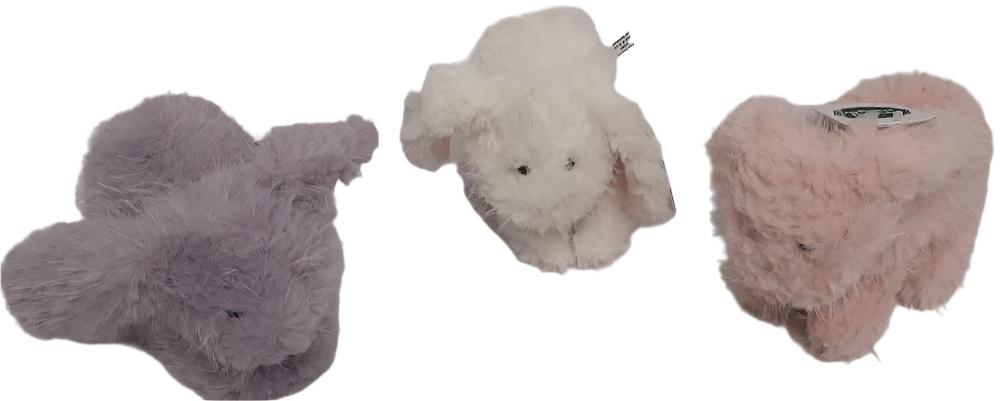 Stuffed Animal - Rabbit- Pink White or Purple 